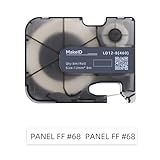 MakeID P31&P31S Labels All-Weather PET Label Tape with Ribbon Cartridge for Indoor/Outdoor ID and Equipment Labeling - for P31 Label Maker, Black on White - 26.24ft L/Roll