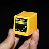 Vastarry Vastarry Bitcoin Stock Ticker Monitor Display Digital Clock Weather, Temperature, Humidity, and Picture Playback Wi-Fi Enabled, and Photo Slideshow Capabilities (Yellow)