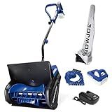 Snow Joe 24V Cordless Electric Snow Shovel Kit w/ Cover & Scraper, 13" Clearing Path, 400W Motor - Heavy-Duty Snow & Ice Removal for Driveway & Walkway, 24V-SS13-TV1