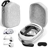 sarlar Hard Carrying Case Compatible with Meta Quest 3S/Quest 3/Oculus Quest 2/Vision Pro Official Original/Elite Strap VR Headset and Controller Accessories, Suitable for Travel and Home Storage