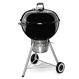 Weber Original Kettle Premium Charcoal Grill, 22-Inch, Black – Outdoor BBQ Grill with Built‑In Thermometer, Heat Control Dampers & One‑Touch™ Cleaning System
