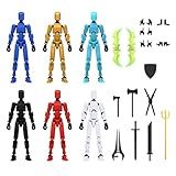 MerryXD 6 Pack Assembly Completed T13 3D Action Figure,Dummy Nova Titan Lucky 13 Action Figure 3D Printed Multi-Jointed Movable Toy