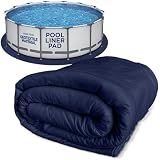 Shop Square 18-Foot Pool Liner Pad for Above Ground Pools - Under Padding, Above Ground Pad, Puncture Protection, Extend Liner Life, Durable Geotextile Material