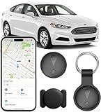 Undetectable GPS Tracker for Vehicles - Real-Time Tracking, No Monthly Fee/No SIM Card, Works with iOS Find My | Mini Hidden Magnetic GPS Locator, Ultra-Slim, IP68 Waterproof, 12-Month Working Time