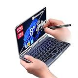 KOOFORWAY 8 Inch 2-in-1 Mini Laptop,HD Rotatable Touch Screen Support Handwriting Windows 11 Pro Small Laptop, N150,12GB RAM, 1TB SSD,Wi-Fi 6, BT 5.2,2 MP Camera,G-Sensor,HDMI,Type C Ultra Pocket PC