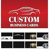 Custom Business Cards Personalized Business Cards for Small Business 300gsm Matte Paper Front & Back Sides Printed 3.5" x 2" (Automotive Sales Used Secondhand Car Service Template)