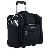 TPRC 15” Underseat Carry-On Luggage Airline Approved Personal Item with USB Charging Port, Black