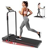 Joxir Walking Pad Treadmill with Incline and Handle Bar, 7.5MPH Under Desk Treadmill for Home Office, 360 Lbs Capacity Portable Treadmills with Remote Control, Led Display