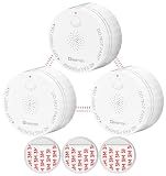 Heiman Smoke Detector, Wireless Interconnected Smoke Alarm for Home, 3 Pack