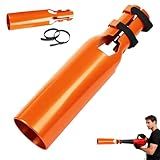 Leaf Blower Air Booster, Upgraded Leaf Blower Extension Booster Attachment, Airflow Amplifier Instantly Boosts Airflow, for Circular Nozzle Diameter of 2-4 inches, Orange