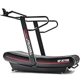 Sunny Health & Fitness Premium Heavy-Duty Commercial Level Ergonomic Manual Treadmill - 375 LB Capacity, Digital Monitor, Adjustable Handlebar, Non-Slip Belt for Home, Endurance Training, Road Running