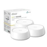 TP-Link Deco BE23 Dual-Band BE3600 WiFi 7 Mesh Wi-Fi System | 4-Stream 3.6 Gbps, 160 Mhz | Covers up to 6,500 Sq.Ft | 2× 2.5G Ports Wired Backhaul | VPN,MLO,AI-Roaming, HomeShield, 3-Pack