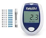 KetoBM Blood Ketone Meter Kit for Keto Diet Testing - Complete Ketone Test Kit with Ketone Monitor, Keto Strips, Lancing Device & Lancets
