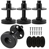 Heavy Duty Leveling Feet 4 Pack-1320 lbs Capacity, 3/8"-16 Thread Adjustable Furniture Levelers with 1" Height Adjustment, Furniture Feet for Table, Cabinet, Workbench, Appliance Stabilization