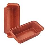Spmarkt 2-Pack Loaf Pan, Nonstick Bread Pans, 10In Banana Bread Pan, Bread Pans for Homemade Bread, Loaf Pan for Family Parties, Beginner Bakers
