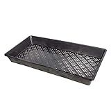 BeGrit 1020 Mesh Trays 1020 Trays with Holes Mesh Bottom Tray for Microgreen Plant Seed Germination Propagator Tray 10'' x 21'' 6-Pack