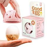 GoodEgg The Original Egg Brush, Silicone Egg Cleaning Brush for Farm Fresh Eggs, Chicken Coop Cleaning Tools, Egg Washer, Chicken Coop Accessories, Standard Sized Eggs, Pink, As Seen On Shark Tank