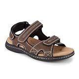 Dockers Mens Newpage Outdoor Sport Sandal Memory Foam, Briar, 11 M