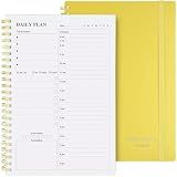 Daily Planner Undated: Asten To Do List Notebook Day Planners (A5, Yellow)
