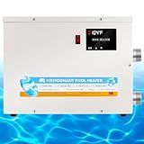 Mxmoonant Pool Heater 9KW 220V, Electric Swimming Pool Heaters Hot Tub Water Thermostat with Touchscreeen for Above Ground Inground Pool, Spa, Bathtub