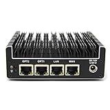Protectli Vault FW4B - 4 Port, Firewall Micro Appliance/Mini PC - Intel Quad Core, AES-NI, 8GB RAM, 120GB mSATA SSD