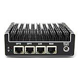 Protectli Vault FW4B - 4 Port, Firewall Micro Appliance/Mini PC - Intel Quad Core, AES-NI, 8GB RAM, 120GB mSATA SSD