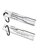 2Pcs 4/09 Shingle Gauge,Measuring Tool for Roof Shingle,Roof Pitch Gauge with Carabiner,Equipment for Measuring and Analyzeing The Thickness of Roof Tiles