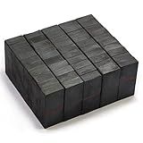 CMS MAGNETICS - 50-Piece (1-7/8 x 7/8 x 3/8 Inch) Ceramic Rectangular Domino Block Magnets | Grade-8 Hard Ferrite | Crafting, Magnet Therapy, Science Projects
