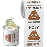 Can-shaped Packaging - Retirement Gifts for Men Him Women Her Toilet Roll Paper - The Legend Has Retired - Retirement Decorations, Party Supplies Favors - Funny Gag Gift Ideas for Friends Coworkers