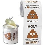 Can-shaped Packaging - Retirement Gifts for Men Him Women Her Toilet Roll Paper - The Legend Has Retired - Retirement Decorations, Party Supplies Favors - Funny Gag Gift Ideas for Friends Coworkers
