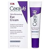 CeraVe Skin Renewing Eye Cream For Wrinkles, Under Eye Cream With Peptides + Caffeine + Niacinamide, For Wrinkles & Crows Feet, Paraben Free & Opthalmologist Tested