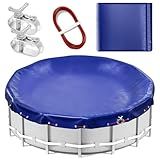 18FT Round Pool Cover for Above Ground Pools, Ultra Thick and Durable Above Ground Pool Cover, Premium Cold and UV Resistant 18 FT Winter Pool Cover