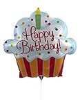 Creative Converting Air-Filled Cupcake Balloon with Stick and Joiner, 30", Multicolored
