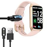 Lamshaw Compatible with Amzhero Fitness Tracker Charger, Magnetic USB Charging Cable Replacement Charger Compatible for Amzhero D26 1.47 Inches Fitness Tracker (Black)