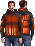 MOZZROZZ Heated Jacket for Men & Women with Battery Pack, 15-Zone Heating