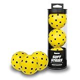 Kingston Gear Soft Strike Silent Pickleballs – The Ultimate Quiet Foam Set for Indoor/Outdoor Pickleball Practice. Soft Pickleballs That Mimic The Exact Bounce of Real Balls