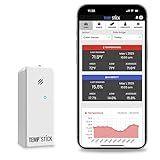 Temp Stick Remote WiFi Temperature & Humidity Sensor, Data Logger. No Subscription. 24/7 Monitor, Unlimited Text, App & Email Alerts. Made in America. Use with Alexa, IFTTT. Monitor Anywhere, Anytime
