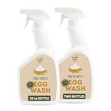 Clean Republic Good Salt Pet Fresh Nest Egg Wash Spray, Natural Cleaner for Freshly Laid Eggs, Made in the USA, 32 Ounce Bottle, 2-Pack