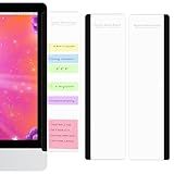 Monitor Memo Board - Multifunction Computer Transparent Side Panel Creative Desktop Easy to Use Suitable for Home Office Left and Right (2pcs)