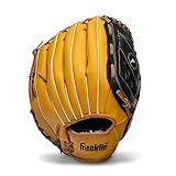 Franklin Sports Baseball and Softball Glove - Field Master - Baseball and Softball Mitt Tan, 14" - Basket Web