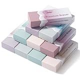 Mr. Pen- Erasers, 10 Pack, Wavy Sleeve Pencil Eraser, Morandi Colors, Erasers for Pencils, Mr Pen Eraser for School
