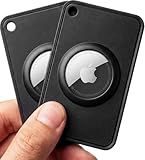 EVEO Apple AirTag Wallet Holder – (2 Pack) Ultra Thin Wallet AirTag Card Holder for Apple Tag | Secure Fit Air Tag Card for Everyday Carry – Slim AirTag Cardholder *Apple AirTag Not Included