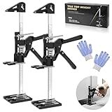 DGSL Labor Saving Arm Furniture Jack 2 Packs, 15.3 Inch Furniture Lifter Tool for Heavy Furniture Construction Jack, Multifunctional Lifting Arm Tool for Installing Cabinet, Drywall Lift Wall