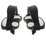 Reicyfang Exercise Bike Pedals with Straps, Stationary Recumbent Bike Pedals, 1/2" Thread for Spin Bike, Indoor Stationary Exercise Bike, Stationary Recumbent Bicycle Replacement Parts, Short Axis