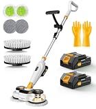 Qimedo Cordless Electric Mop M3, 6000mAh, 2-in-1 Floor Scrubber & Spin Mop
