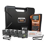 Brother PT-E310BTBP Contractor Kit: P-Touch Handheld Industrial Label Printer with Bluetooth & USB-C Plus 5 Tapes (up to 18mm Labels)