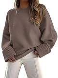 LILLUSORY Oversized Sweater Womens 2025 Fall Fashion Outfits Pullover Long Tunic Old Money Winter Cozy Clothes Cute Crewneck Trendy Knit Chunky Warm Knitted Ladies Top