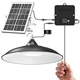 Etetale Solar Shed Light Indoor Outdoor, Solar Pendant Light 2000LM Daytime Available with Battery Display, Waterproof Solar Powered Lights Indoor for Barn, Gazebo, Chicken Coops, Shop
