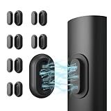 Vaszu Magnetic Remote Control Holder Self-Adhesive Wall Mount, 6 Pack Upgraded Silicone Organizer Storage Wall Holder for Home Office TV, Fan and Air Conditioner Remote Control Black
