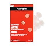 Neutrogena Stubborn Acne Ultra-Thin Blemish Dots, Pimple Patches for Face, Acne Patches, Ultra-Thin Hydrocolloid Facial Stickers, Overnight Use, Suitable for All Skin Types, 24 Count